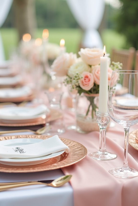 metallic accents enhance sophistication