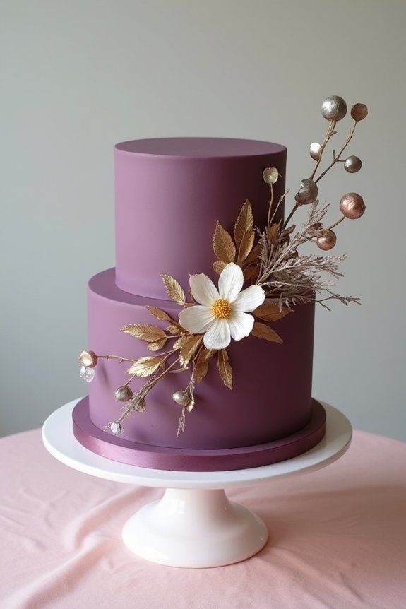 metallic accents for elegance