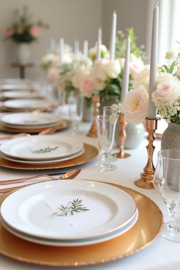 metallic accents for sophistication