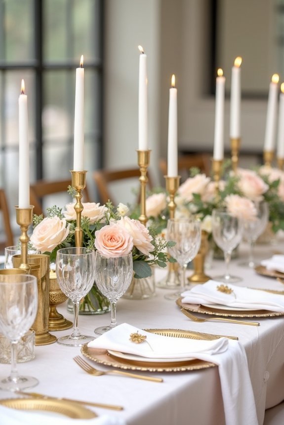 metallic centerpiece design tips