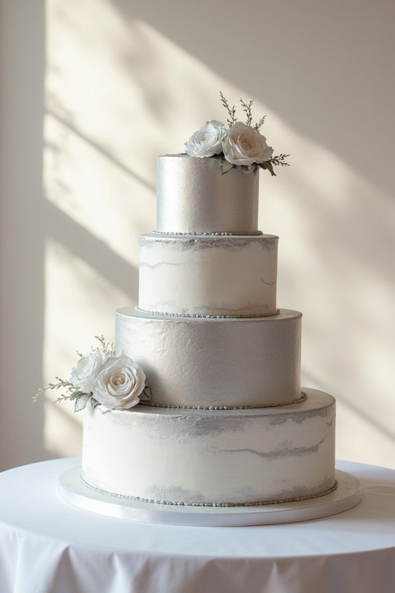metallic frosting elegance refined