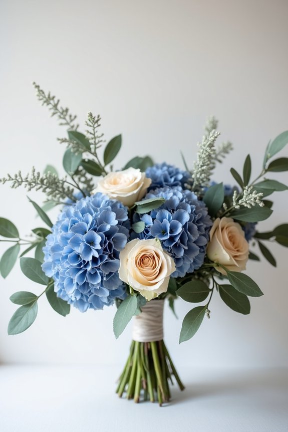 metallics enhance slate blue
