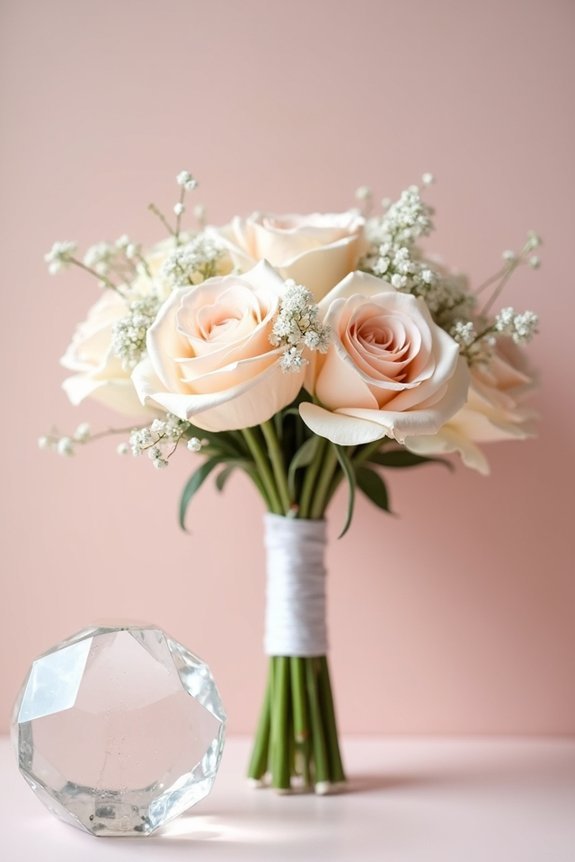 minimalist bouquet fairytale elegance
