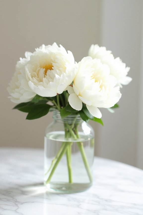 minimalist floral elegance emphasized