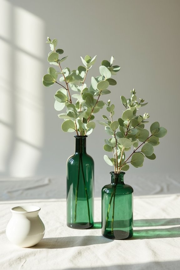 minimalist forest green elegance