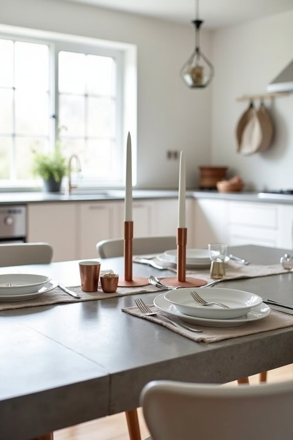 minimalist mixed metal elegance
