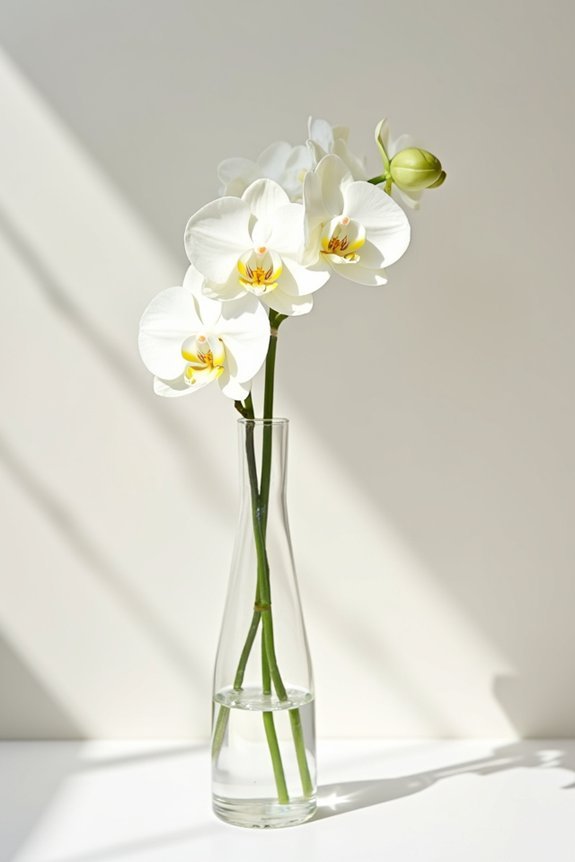 minimalist orchid bouquet elegance
