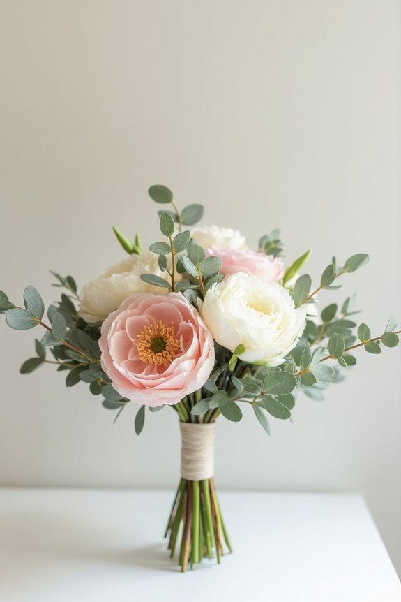 minimalist ranunculus bouquet elegance