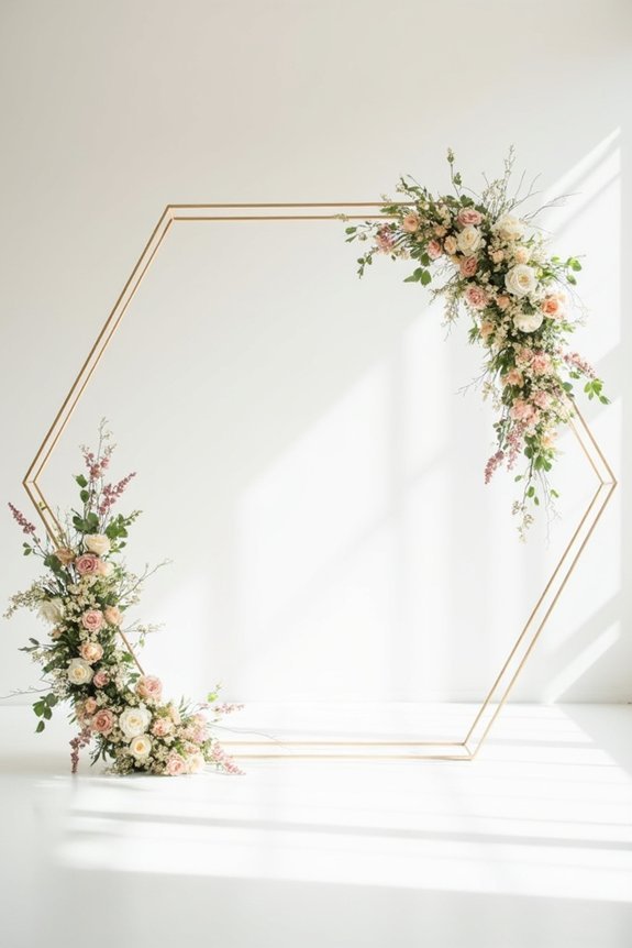 minimalist wedding arch design