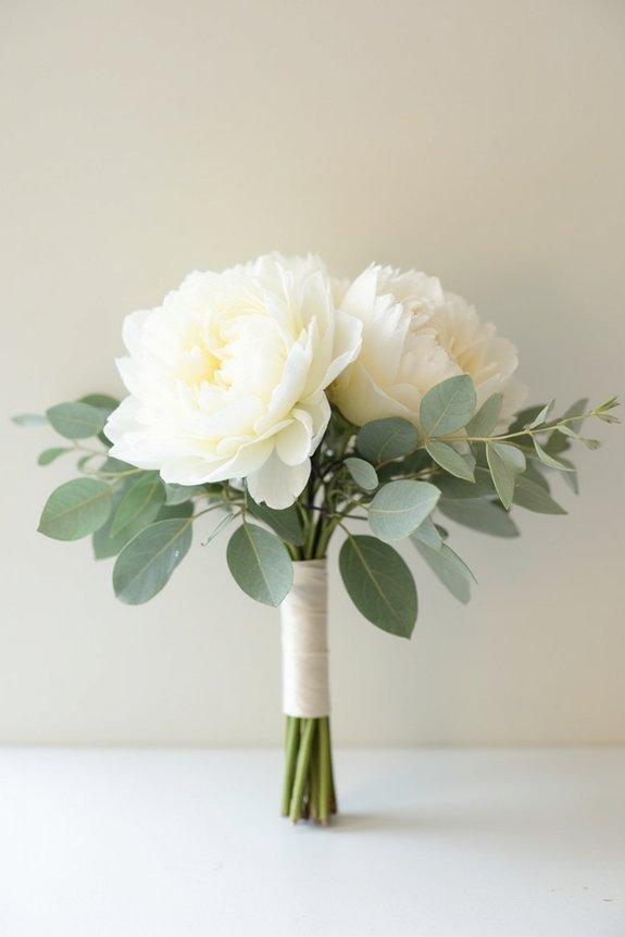 minimalist wedding bouquet inspiration