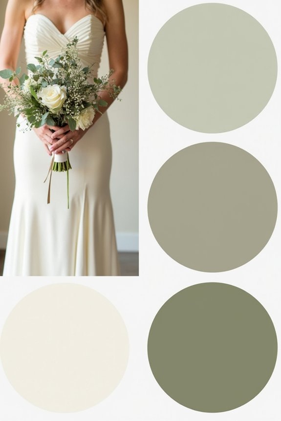 minimalist wedding color selection
