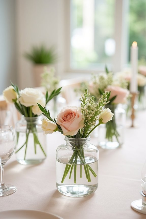 mixing centerpiece heights creatively