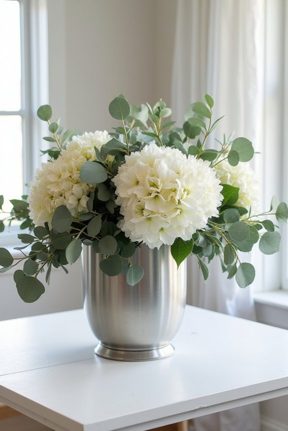 modern elegance with greenery