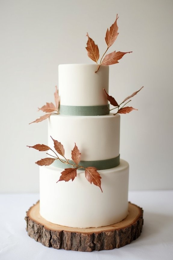 modern minimalist fall cake