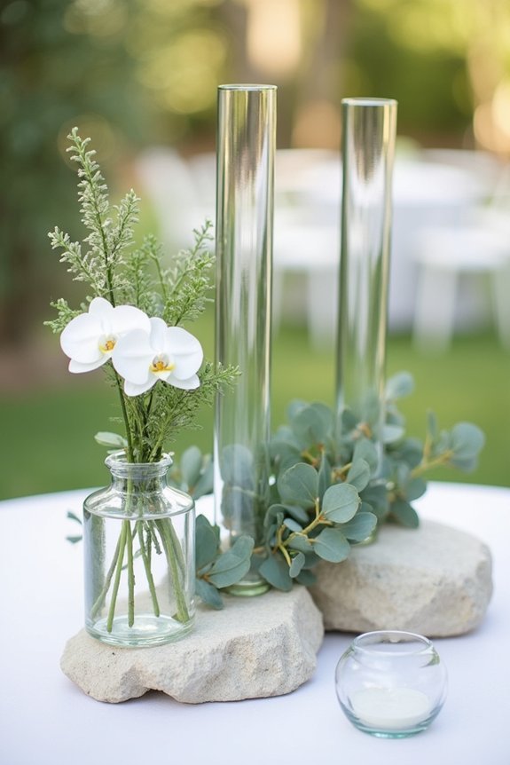 modern minimalist garden centerpieces