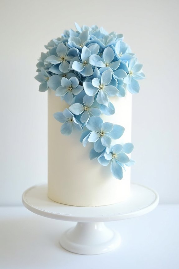 modern minimalist hydrangea elegance