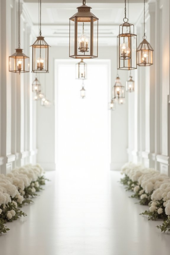 modern minimalist wedding decor