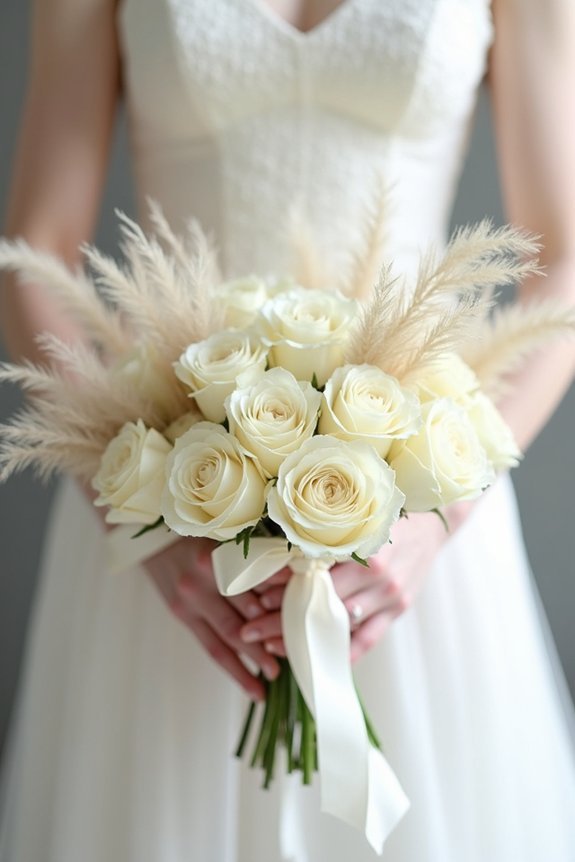monochromatic bouquet design elegance