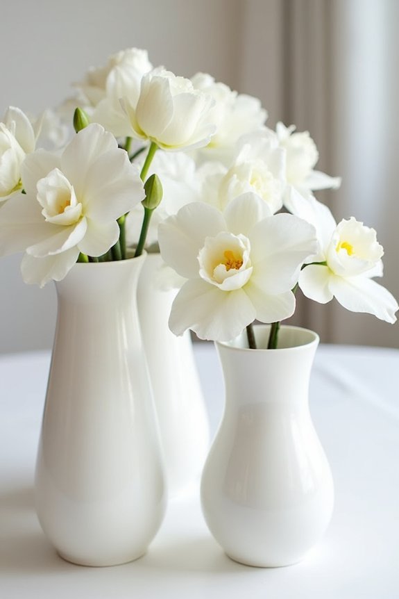 monochromatic centerpiece color scheme