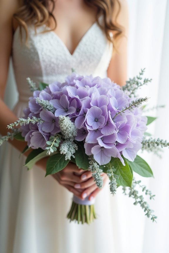 monochromatic purple floral elegance