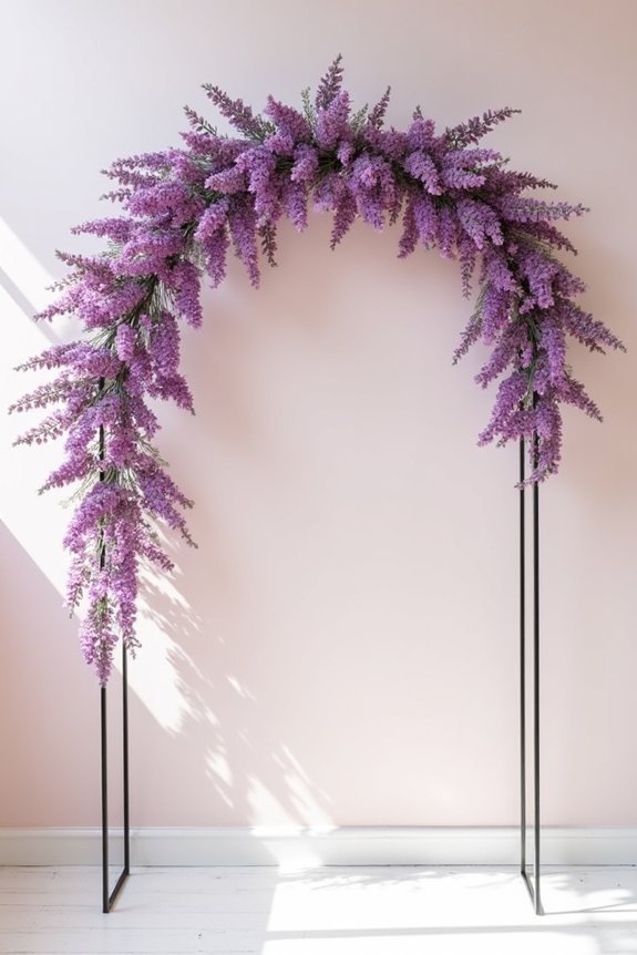 monochromatic purple wedding elegance