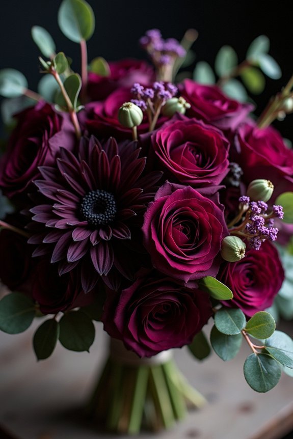 moody elegance with plum