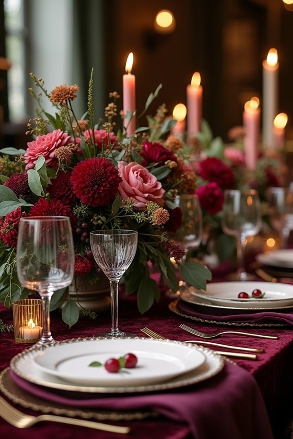 moody jewel tones elegance