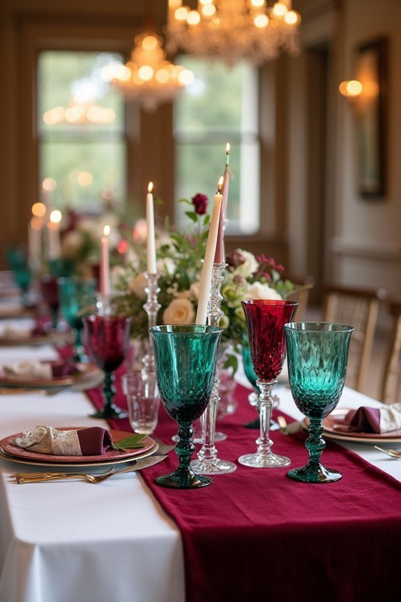 moody jewel tones elegance