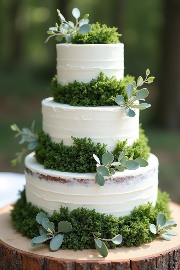 naked cake botanical elegance