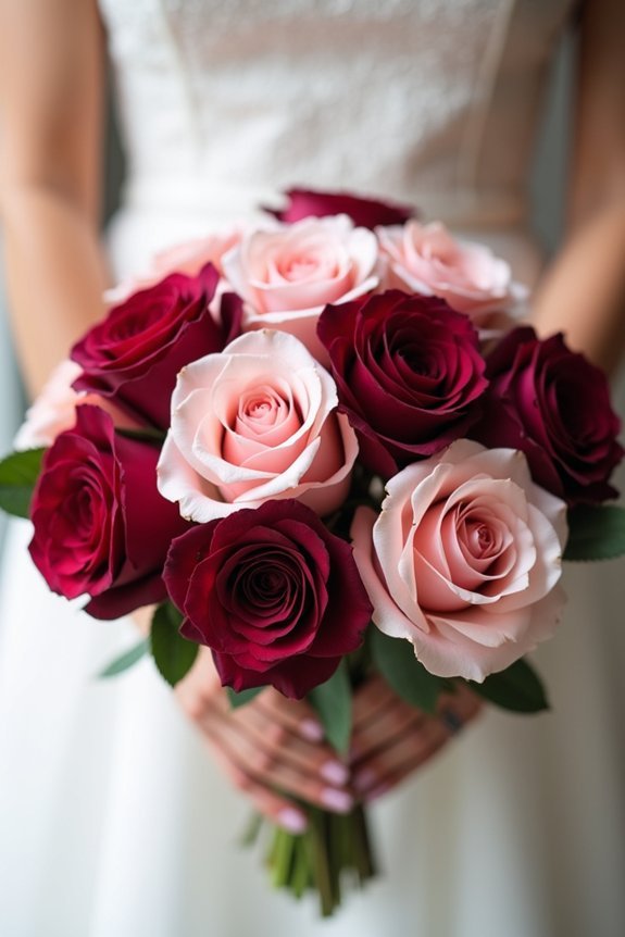 ombr rose bouquet elegance