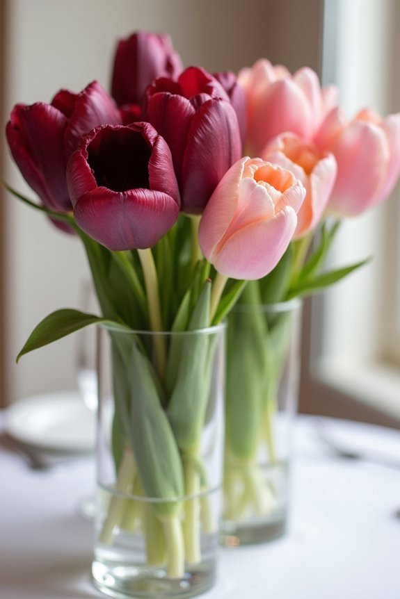ombr tulip color transition