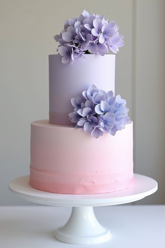 ombre hydrangea color transitions
