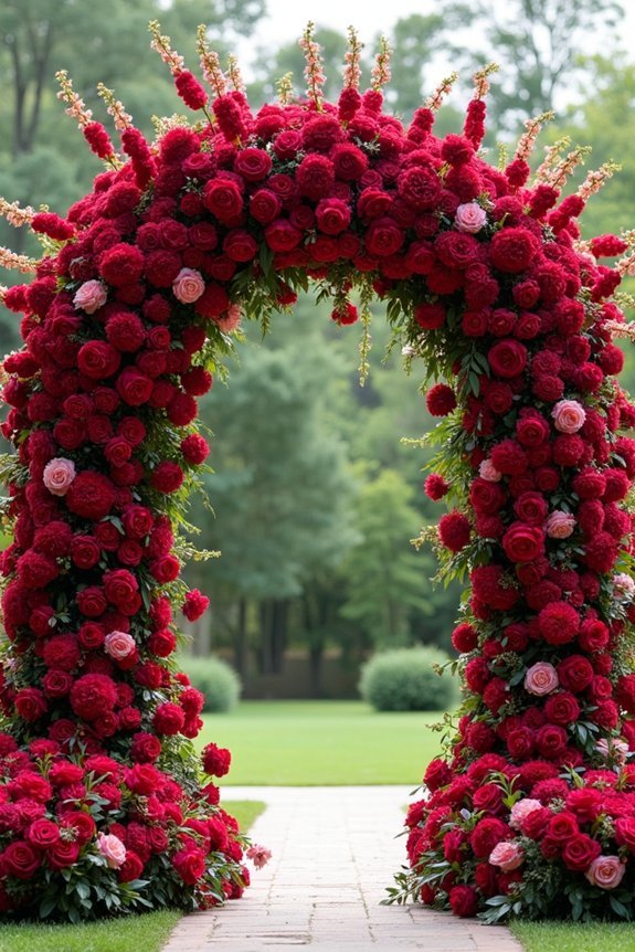 opulent floral arch design