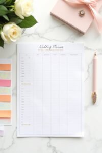 organizing wedding guest list