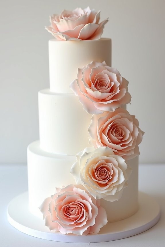 oversized edible sugar flowers