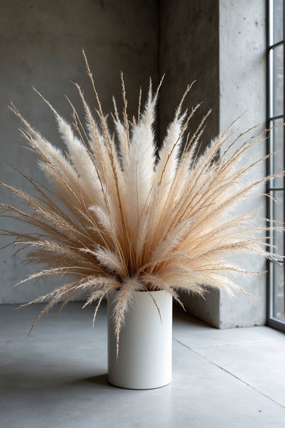 pampas grass and branches