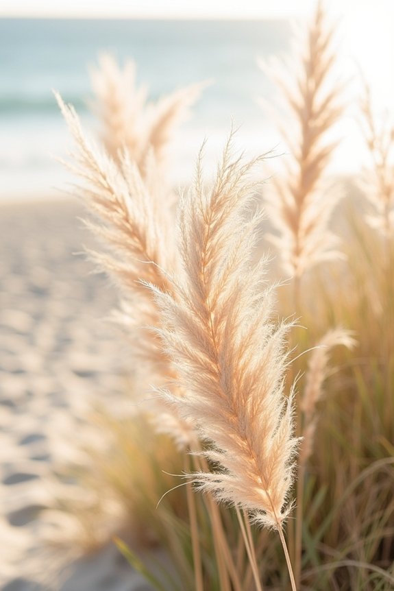 pampas grass for coastal elegance