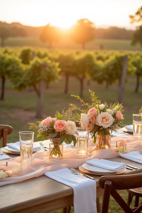 peach themed seasonal wedding inspiration