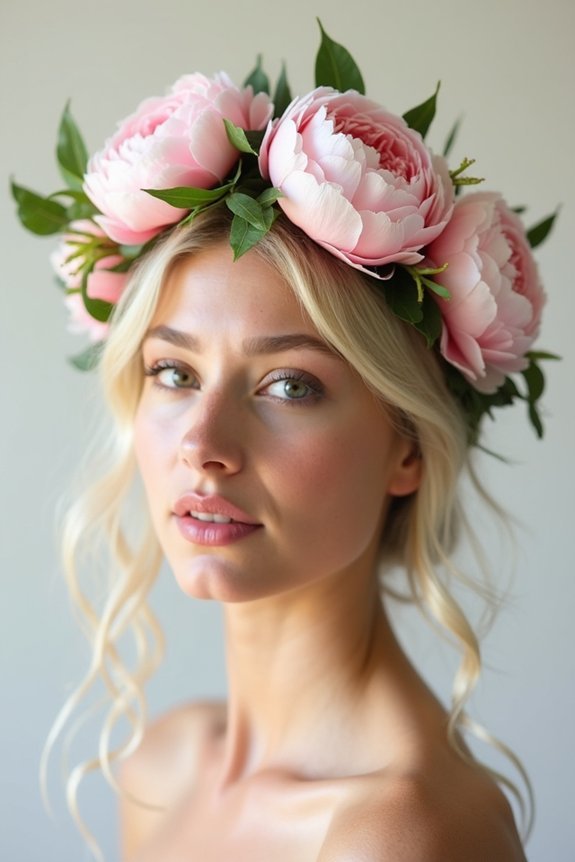 peonies elegant romantic wedding accents