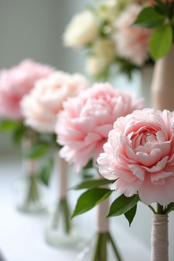 peonies enhance wedding aesthetics
