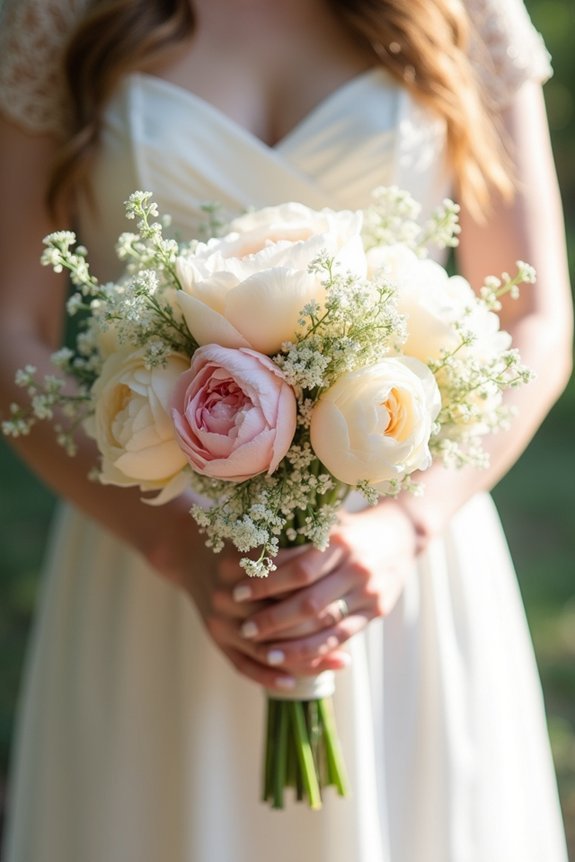 peonies with elegant fillers