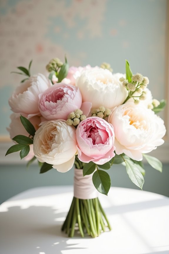peony bouquet for weddings