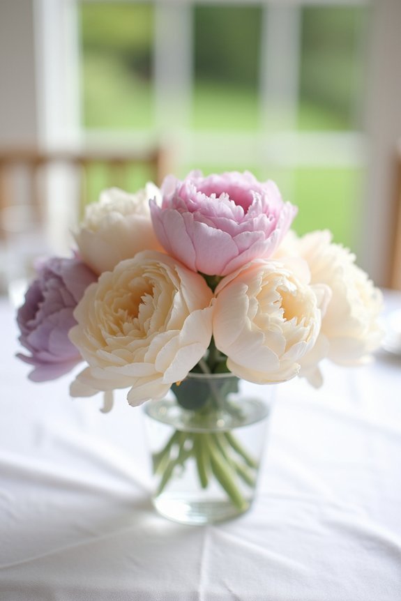 peony color palette selection