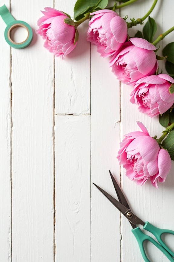 peony crown supplies checklist