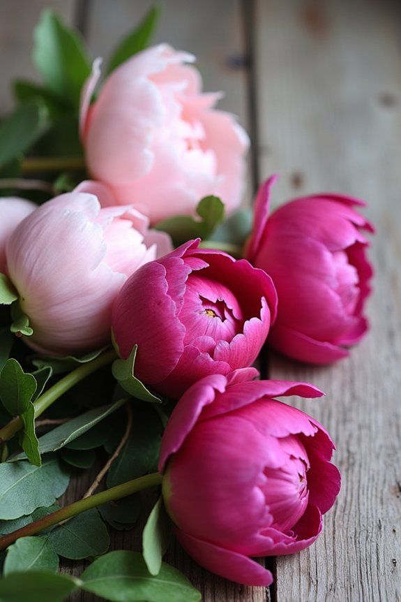 peony variety color selection