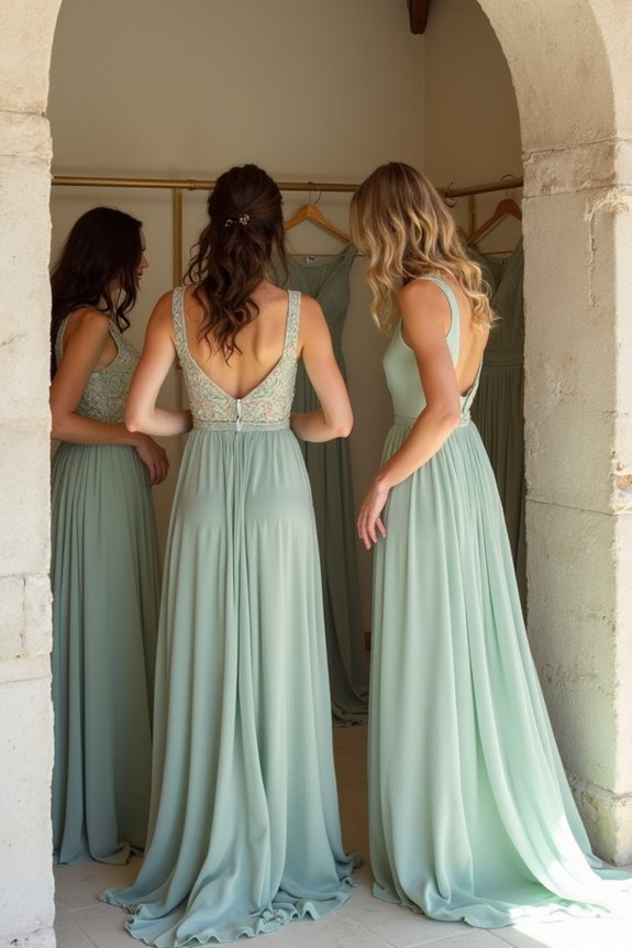 perfectly tailored bridesmaid dresses