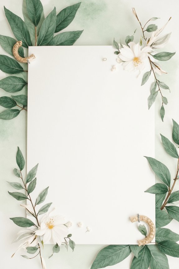 personalized forest green stationery