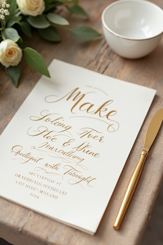 personalized signage and details
