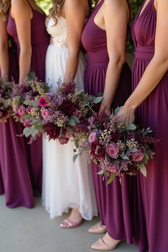 plum bridesmaids accessories guide