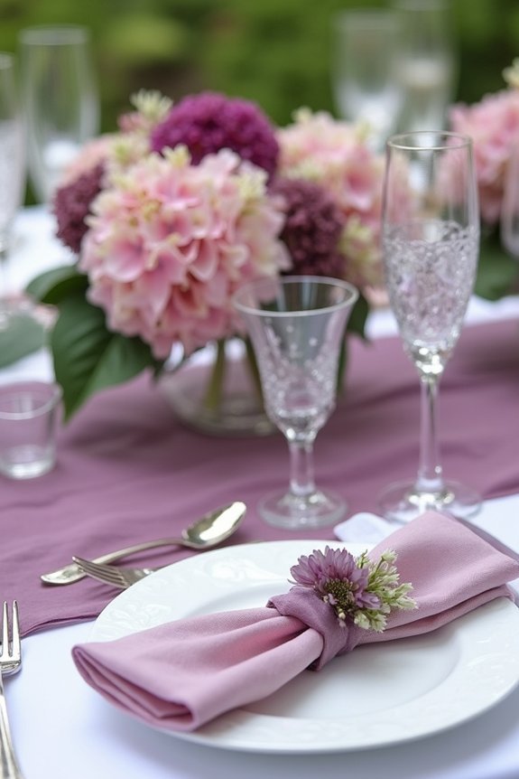 plum color scheme coordination